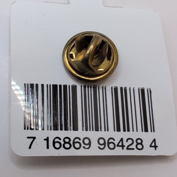 Good Luck Four Leaf Clover Pin Enamel Green Gold Tone St. Patrick's Day Charm - Picture 6 of 6